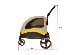 आउटडोर यात्रा और ओवरसाइज स्पेस के लिए 4 पहियों फोल्डेबल पालतू ट्रॉली के साथ बड़े कुत्ते को स्टलर - Product Image 5