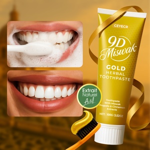 9d Golden MISWAK <strong>Toothpaste</strong> 100g/3.52oz Deep Cleaning Stain Removal &amp; Gum Care with Natural Herbal Fresh Breath Bright White - Product Image 3