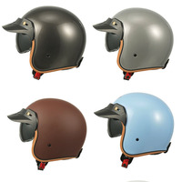 Casque de moto vintage pour adultes de haute qualité, fabriqué par un fabricant professionnel, en ABS de luxe, demi-visage, nouveau, à dégagement rapide, toutes saisons