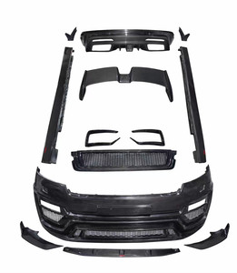 Kit de carrocería LM-style con alerón delantero/trasero de fibra de carbono para Velar 2017-2019, autoadhesivo, mejoras nuevas - Product Image 2