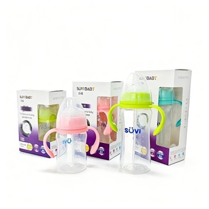 New Arc Type Wide-neck Handled Anti-colic PP Baby Bottle Broad Caliber Mouth for Infants Aged 06 Months Packaged Colorful <strong>Box</strong> - Product Image 4