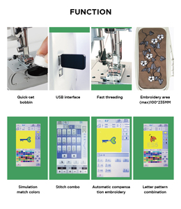 Bitop Máquina de bordar y coser computarizada de aguja única Mini máquina de coser a mano <span class=keywords><strong>para</strong></span> uso doméstico - Product Image 5