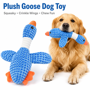 Giocattolo per <span class=keywords><strong>Cani</strong></span> a Forma di Oca Selvatica, Morbido Peluche Personalizzato con Suono, Resistente in Velluto Ananas per <span class=keywords><strong>Cani</strong></span> Piccoli/Medi - Product Image 6