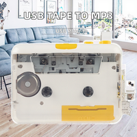 Reproductor de Casetes USB, Convertidor de Audio Digital, Grabador Estilo Walkman, Transferencia de Formato MP3 para PC Portátil