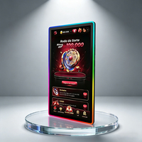 Pantalla Táctil PCAP Impermeable IP65 con Luz LED Halo para Máquinas de Juego que Funcionan con Monedas para Exteriores, OEM ODM