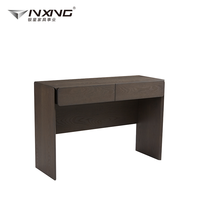 Bureau en MDF gris de petite taille, durable et de haute qualité, avec tiroir et rangement pour la salle d'étude des enfants