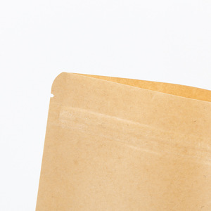 Sac en papier kraft à fermeture éclair personnalisé avec fenêtre transparente, matériaux recyclés, <span class=keywords><strong>emballage</strong></span> pour granola, vêtements, <span class=keywords><strong>emballage</strong></span> <span class=keywords><strong>alimentaire</strong></span> de qualité supérieure - Product Image 2