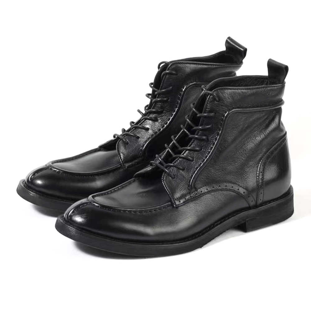 Wholesale Custom Men's Waterproof Light Leather Boots