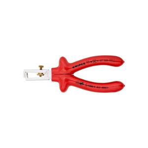 KNIPEX Alicates Pelacables longitud 160 mm VDE cromado aislado por inmersión con resorte de apertura - Product Image 2
