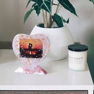 Moldes de silicona personalizados al por mayor para marcos de fotos DIY, moldes de resina para arte, moldes de resina epoxi con forma de corazón, suministros de manualidades para hacer pasteles y velas - Product Image 6