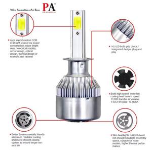 Ampoule de phare LED COB PA C6 50W H1 H3 H4 H7 H11 9005 9006 9012 12V Nouvelle 6000K Haute performance - Product Image 3
