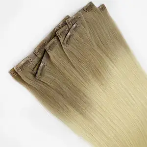 100% मानव बाल एक्सटेंशन में क्लिप सीधे लाल 30 inch डबल बाने रेमी कुंवारी बाल 7 टुकड़ा सहज पु क्लिप में बाल
