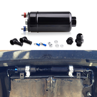 Pompa Bahan Bakar Universal High Flow EFI 380LPH Inline Eksternal Tipe 044 Kompatibel E85 Etanol Inlet AN10 Outlet AN8