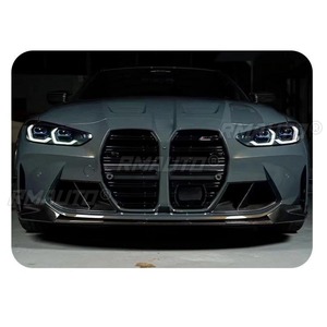 สปอยเลอร์กันชนหน้ารถยนต์แบบดิฟฟิวเซอร์สีดำเงา สำหรับตกแต่ง BMW M3 M4 G80 G82 ปี 2021+ อุปกรณ์ตกแต่งรถยนต์ - Product Image 5