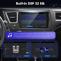 Lecteur multimédia de voiture Rhythm 9 pouces 2+32 Go Nouvelle interface utilisateur 5.0 DSP Égaliseur 32 bandes Caméra AHD GPS Écran partagé CarPlay Android Auto pour Honda