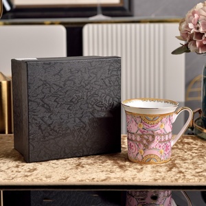 Gift <b>Set</b> <b>Bone</b> <b>China</b> Ceramic Cups with Head Style Cap for BFF Office Afternoon <b>Tea</b> Presentable Teacup <b>Set</b> - Product Image 3