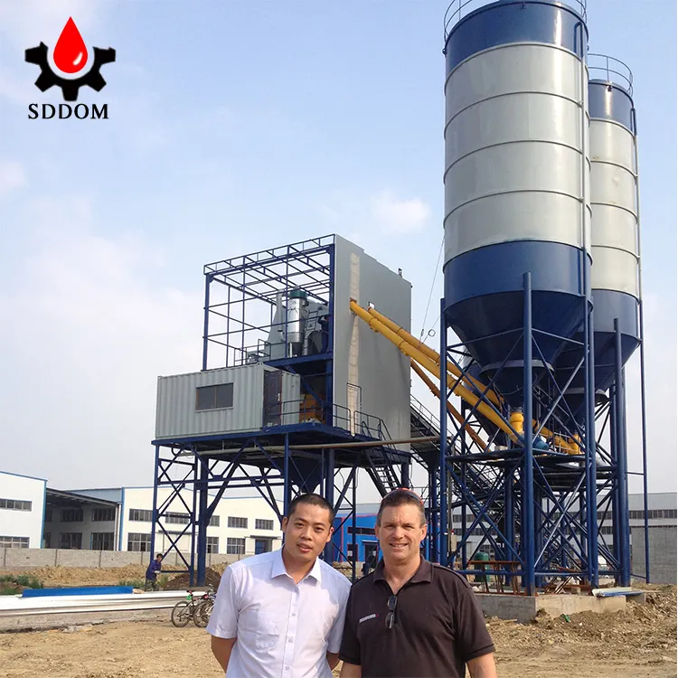 SDDOM Brand CE ISO certificated HZS 25 to 240 m3/H concrete batch mixer mixing small concrete batching plant