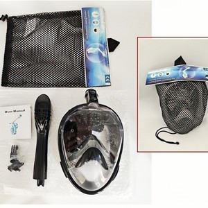 Masque intégral en verre trempé 4,0 mm, silicone, équipement de plongée et de sports nautiques pour adultes - Product Image 2