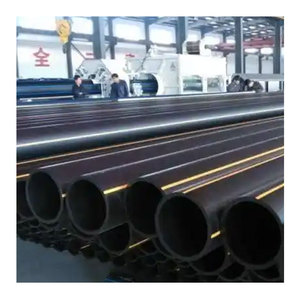 Tuyau de gaz HDPE à rayures noires et oranges, tube PE100 - Product Image 2