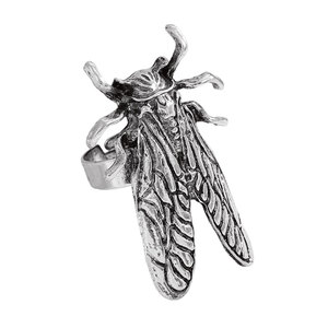 Anillos de moda de metal dorado vintage con diseño de cigaña y mariquita para mujer y hombre, joyería creativa de diseño de insectos con ajuste abierto para fiesta - Product Image 5
