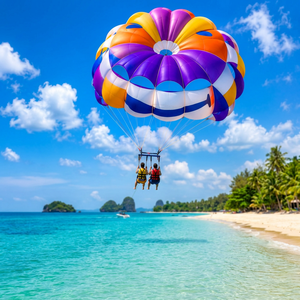 Colorful Parachute <b>Tent</b> 'AMOS' Print 2x3m Aluminum <b>Frame</b> Nylon Fabric Waterproof >3000mm Foldable Design Four-Season Single - Product Image 3