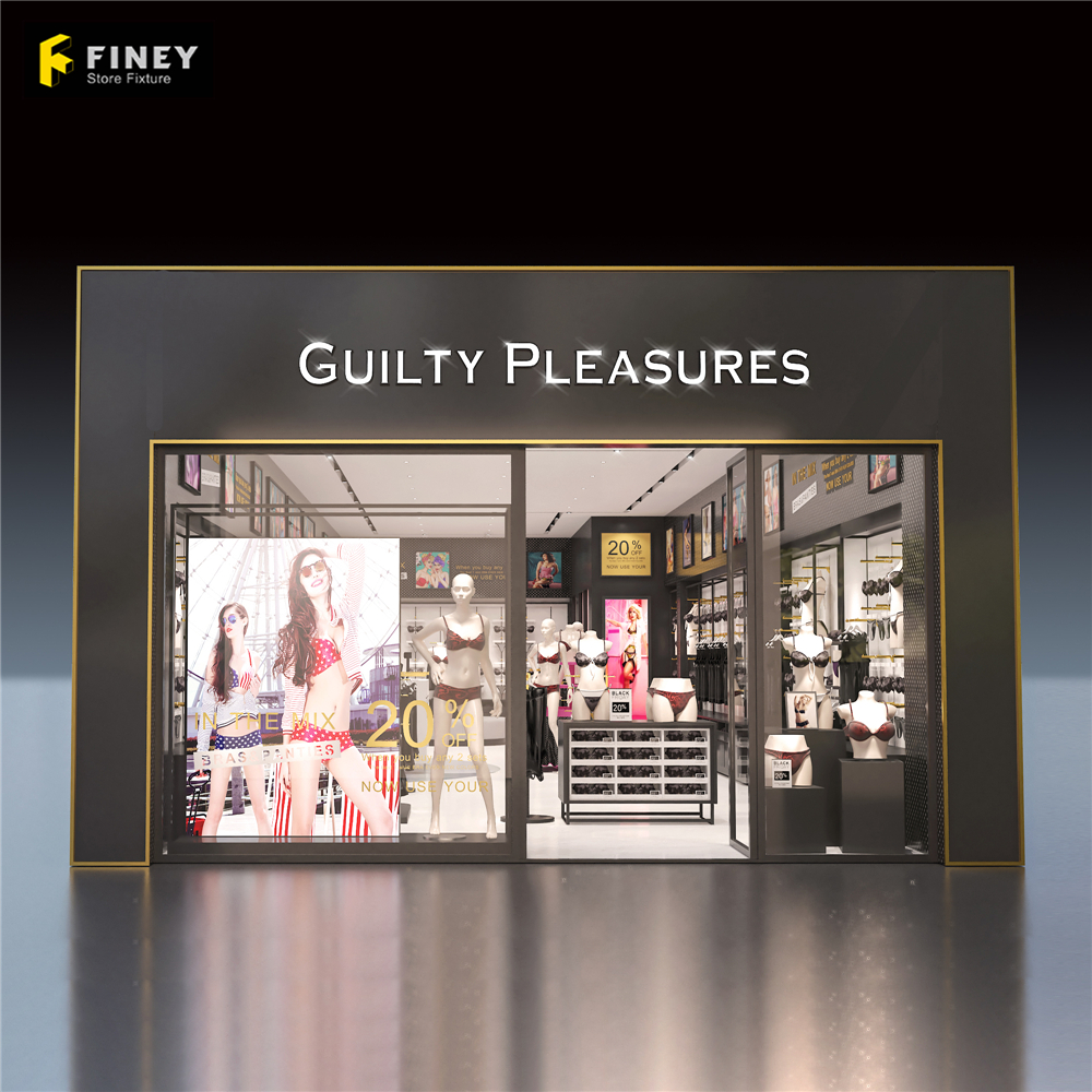 Design del negozio di biancheria intima da donna