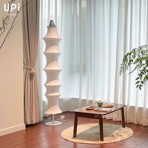 Lámpara de pie Upi con control táctil LED, diseño chino moderno para sala de estar y dormitorio - Product Image 4