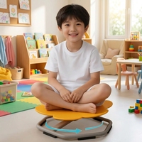 Tabouret pivotant moderne et coloré pour enfants, en forme de tournesol, siège sensoriel, chaise pour enfants pour l'école et l'hôpital