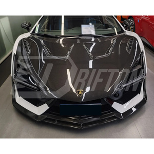 Splitter de pare-chocs avant en fibre de carbone visible style DK pour Lamborghini Revuelto - Product Image 4