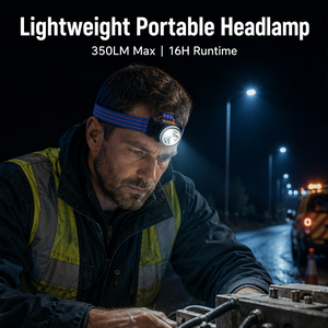 ไฟฉายคาดศีรษะ LED กำลังสูง แสงสีขาว ปรับความสว่างได้แบบไร้ขั้นตอน สำหรับงานซ่อมริมถนนกลางแจ้ง ชาร์จไฟโดยตรงแบบ DC มาตรฐาน IP65 วัสดุพลาสติก ออกแบบตามหลักสรีรศาสตร์ - Product Image 2
