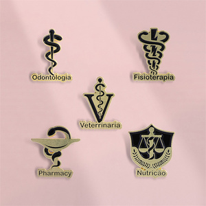 Vente <span class=keywords><strong>en</strong></span> gros d'emblèmes médicaux <span class=keywords><strong>en</strong></span> or rétro série de symboles insigne <span class=keywords><strong>en</strong></span> métal accessoires personnalisés broches - Product Image 3
