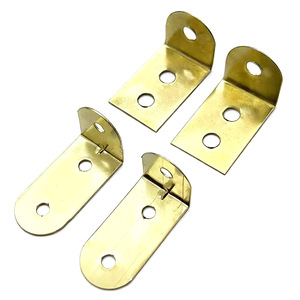 Supports d'angle en métal doré semi-circulaires pour tables, chaises et cadres photo - Product Image 2