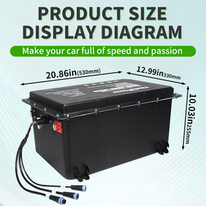 Batteria LiFePO4 a Stato Solido per Golf Cart 51.2V 100Ah 105Ah con BMS Intelligente <span class=keywords><strong>EVA</strong></span>, 3000+ Cicli, Impermeabile IP65, Caricabatterie Personalizzabile - Product Image 3