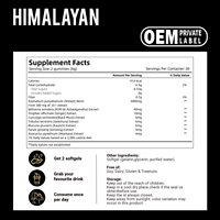 Complément alimentaire micronutritif à base de plantes, gommes de Shilajit de l'Himalaya avec Ashwagandha et Gokshura, plus de 85 oligo-éléments, stimule l'endurance