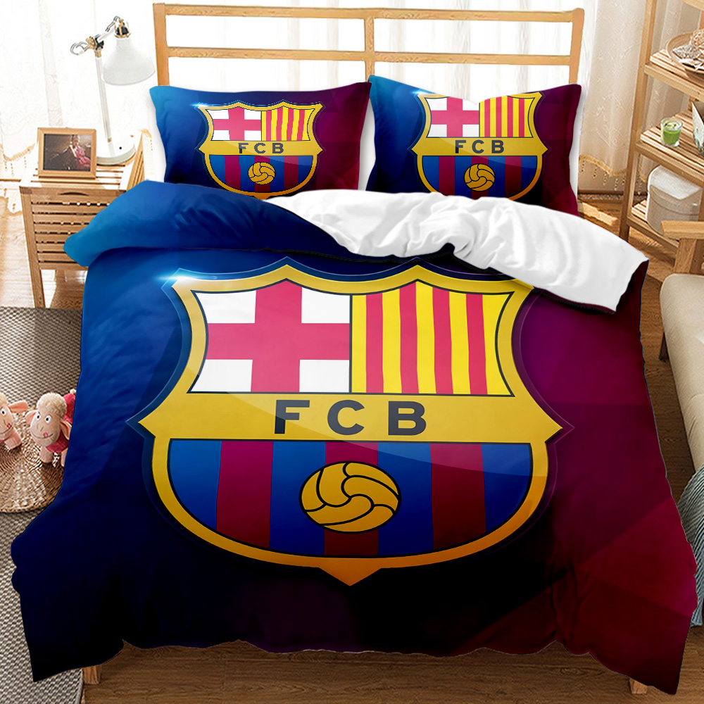 Оптовая продажа 3D цифровой футбол напечатанный 100% полиэстер ткань простыня пододеяльник