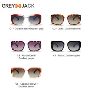Gafas de sol cuadradas para mujer Grey Jack, montura TR90, estampado de leopardo, UV400, polarizadas, tipo 3, K006 - Product Image 4