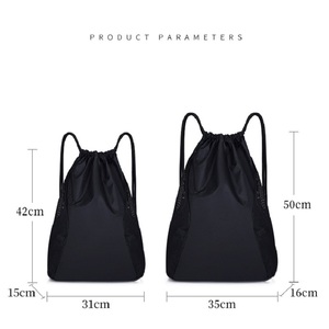 Factory Design Fashion Customizable Foldable Polyester <b>Drawstring</b> Bags with Multicolor Logo Folding Style for All-Purpose Use - Product Image 2