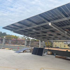 Structure de carport solaire robuste Q235B, système de montage de abri de stationnement photovoltaïque pour <span class=keywords><strong>station</strong></span> de recharge de véhicules électriques commerciaux - Product Image 2