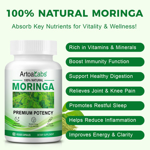 Kapsul suplemen ekstrak daun Moringa sayuran ArtoaLabs kapsul Moringa untuk mendukung tidur Restful kesehatan sendi - Product Image 5
