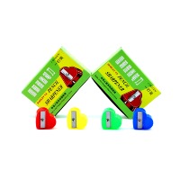 Taille-crayon manuel portable mini, taille-crayon en plastique à un seul trou pour étudiants, fournitures de papeterie pour la salle de classe et le bureau