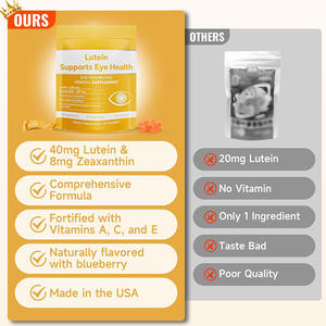 لوتين وزياكسانثين مع 25 ملغ لوتين و 5 ملغ زيكسانثين عن طريق حماية العين من الإجهاد التأكسدي 60 سوفتجيل - Product Image 3