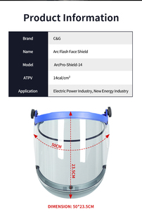 Arco elettrico flash <span class=keywords><strong>scudo</strong></span> di protezione per il viso - Product Image 6