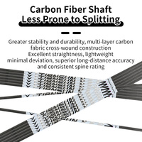 Flèches en carbone STARCN Archery ID 4,2 mm avec plumes de dinde véritables pour arc classique et arc à poulies, accessoires de tir et de chasse