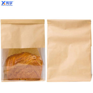 Commercio all'ingrosso eco-Friendly pane di cottura sacchetti di carta Kraft di imballaggio composito sacchetti di cibo per biscotti <span class=keywords><strong>Toast</strong></span> panini - Product Image 6
