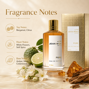 น้ำหอมผู้หญิงขายดี 100 มล. กลิ่นหอมบริสุทธิ์ ซีรีส์ Pure Aroma ติดทนนาน กลิ่นดอกไม้สดชื่น บรรจุภัณฑ์สีทองมีเท็กซ์เจอร์ - Product Image 3