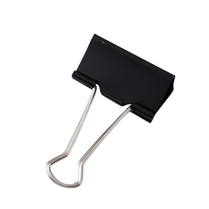 ブラックメタルロングテールクランプファイル小型学生試験用紙仕上げ多機能ダブテールチケット固定ブッククリップ - Product Image 5