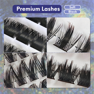 Tự làm Lash phần mở rộng: có được Salon-wispy lông mi trong <span class=keywords><strong>5</strong></span> phút tại nhà Lash Cụm - Product Image 4