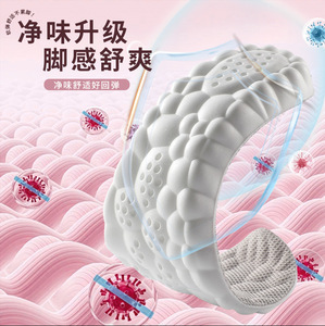 Semelles intérieures sport 4D en mousse à mémoire de forme ultra-douce, respirantes, antibactériennes, absorbant la transpiration, <span class=keywords><strong>confort</strong></span> nuageux toute la journée - Product Image 2