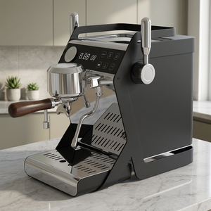 Cafetera Espresso Semiautomática de 15 Bares, Acero Inoxidable, Tanque de Agua de 1.8L, 1400W, para Uso Doméstico - Product Image 1
