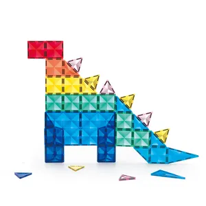 Desain Berlian KEBO Ubin Magnetik, Set Bangunan DIY Istana dan Model Blok Magnet untuk Hadiah Anak-anak